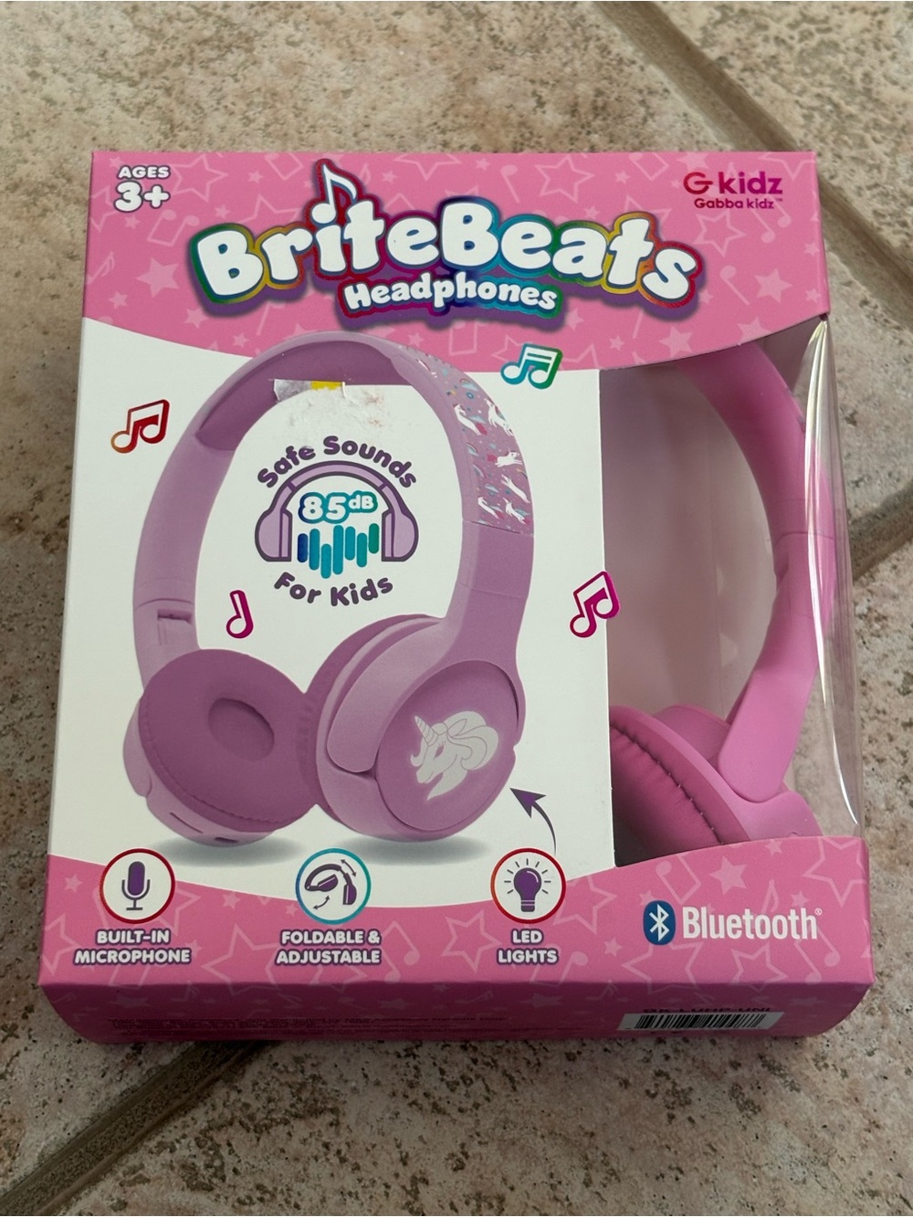 BriteBeats Pink Kids Bluetooth Headphones perfect for school